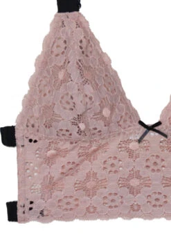 Fleur Du Mal Crochet Lace Longline Triangle Bra -Fleur du Mal ll3