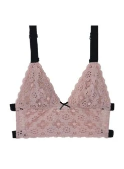 Fleur Du Mal Crochet Lace Longline Triangle Bra