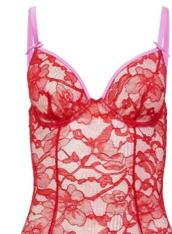 Fleur Du Mal Magnolia Lace Ouvert Bodysuit -Fleur du Mal magnoliabodysuitflat2
