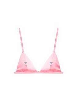 Fleur Du Mal Martini Embroidered Luxe Triangle Bra -Fleur du Mal martinibraflat1
