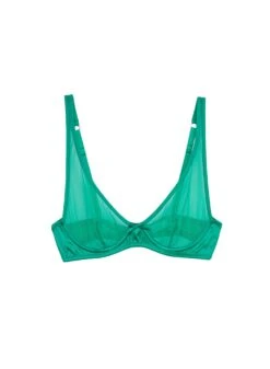 Fleur Du Mal Fuller Cup Mesh Demi Bra
