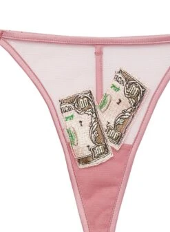 Fleur Du Mal Big Spender Embroidery V String 16 Fleur Du Mal Big Spender Embroidery V String -Fleur du Mal moneyvstringflat2