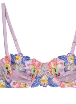 Fleur Du Mal Orchid Embroidery Balconette Bra 15 Fleur Du Mal Orchid Embroidery Balconette Bra -Fleur du Mal orchidbraflat2