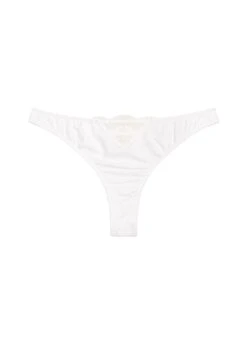 Fleur Du Mal Organic Cotton Thong -Fleur du Mal organiccottonthongivoryflat1