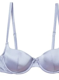 Fleur Du Mal Satin Luxe Balconette Bra -Fleur du Mal pastelskybalconetteflat2