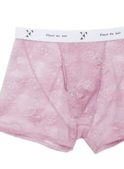 Fleur Du Mal Men's Bouquet Lace Boxer Brief 11 Fleur Du Mal Men's Bouquet Lace Boxer Brief -Fleur du Mal pinkmistlaceboxerflat2