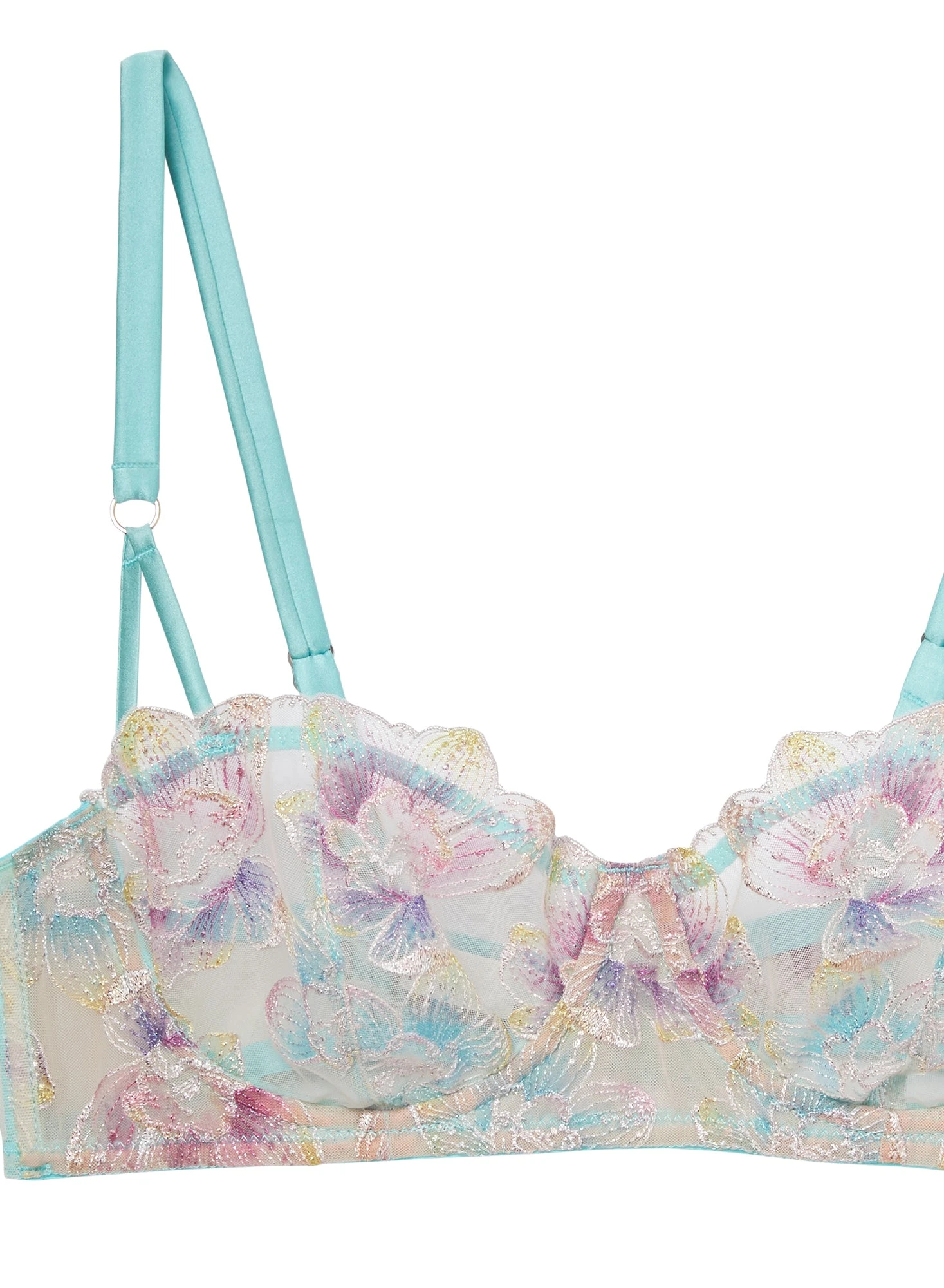 Fleur Du Mal Pixie Embroidery Balconette Bra 8 Fleur Du Mal Pixie Embroidery Balconette Bra - Image 8