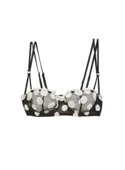 Fleur Du Mal Fuller Cup Polka Dot Embroidery Balconette Bra -Fleur du Mal polkadotbalconetteflat1 9efe101b ee40 42c4 b3de a126c7996e43