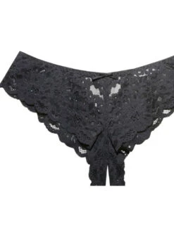 Fleur Du Mal Charlotte Crotchless Panty -Fleur du Mal py0124 0100 2