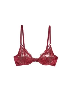 Fleur Du Mal Rose Embroidery Demi Bra 10 Fleur Du Mal Rose Embroidery Demi Bra -Fleur du Mal roseembroiderybraflat1