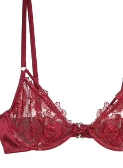 Fleur Du Mal Rose Embroidery Demi Bra 13 Fleur Du Mal Rose Embroidery Demi Bra -Fleur du Mal roseembroiderybraflat2