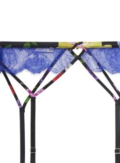 Fleur Du Mal Rose Lace Garter -Fleur du Mal roselacegarterflat2