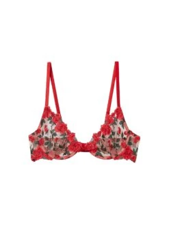Fleur Du Mal Roses & Thorns Demi Bra 11 Fleur Du Mal Roses & Thorns Demi Bra -Fleur du Mal rosesthornsbraflat1