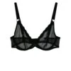 Fleur Du Mal Fuller Cup Sheer Tulle Demi Bra