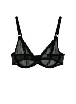 Fleur Du Mal Fuller Cup Sheer Tulle Demi Bra