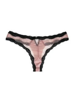Fleur Du Mal Sheer Tulle Thong -Fleur du Mal sheertullethongpetalflat1
