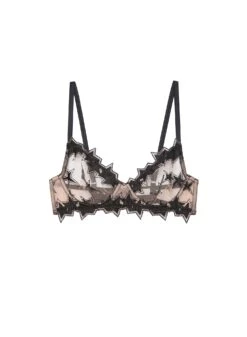 Fleur Du Mal Fuller Cup Super Star Embroidery Demi Bra -Fleur du Mal starbraflat1