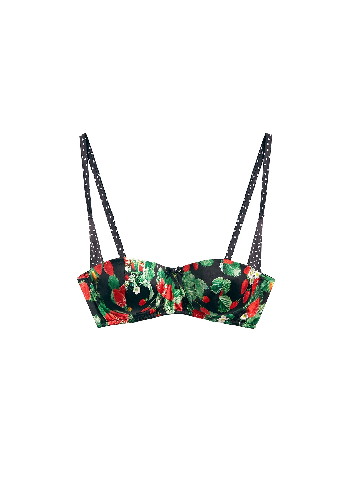 Fleur Du Mal Strawberry Print Balconette Bra 5 Fleur Du Mal Strawberry Print Balconette Bra - Image 5