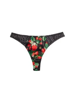 Fleur Du Mal Strawberry Print Thong 11 Fleur Du Mal Strawberry Print Thong -Fleur du Mal strawberryprintthongflat1
