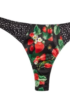 Fleur Du Mal Strawberry Print Thong 14 Fleur Du Mal Strawberry Print Thong -Fleur du Mal strawberrythongflat2