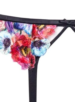 Fleur Du Mal Tuileries Embroidery Garter -Fleur du Mal tuileriesgarterflat2