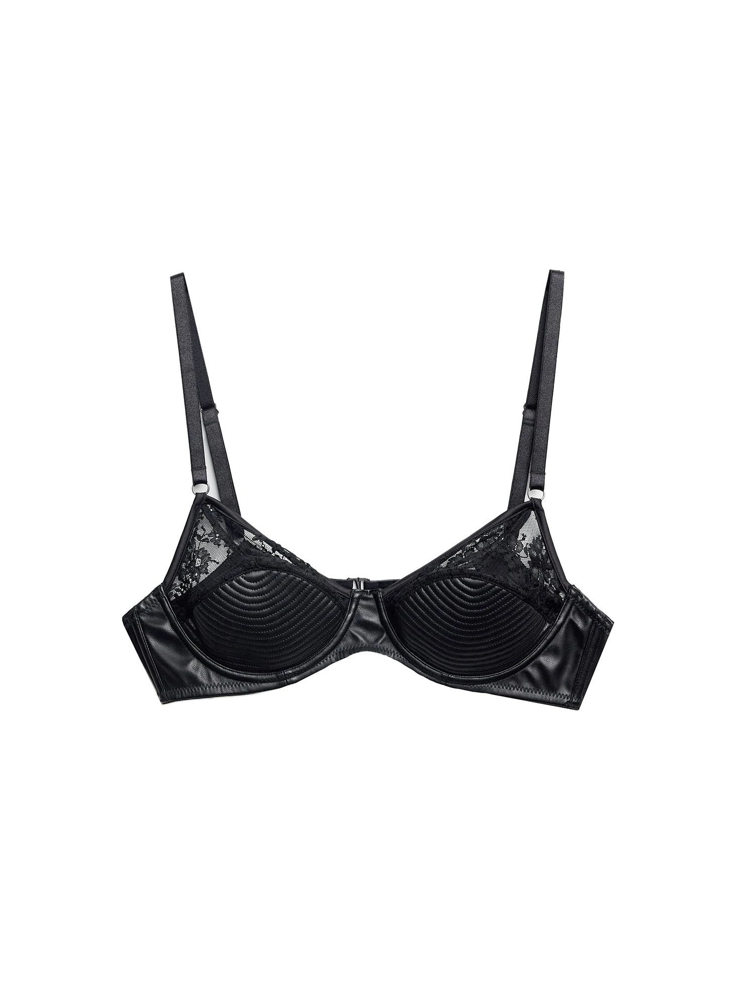 Fleur Du Mal Vegan Leather Bebe Bra 2 Fleur Du Mal Vegan Leather Bebe Bra - Image 2
