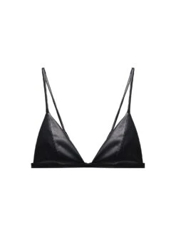 Fleur Du Mal Vegan Leather Triangle Bra