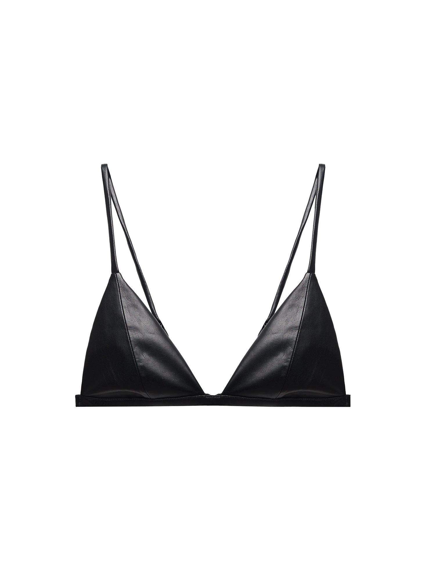 Fleur Du Mal Vegan Leather Triangle Bra 1 Fleur Du Mal Vegan Leather Triangle Bra