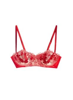 Fleur Du Mal Fuller Cup Violet Balconette Bra -Fleur du Mal violetbalconetterougeflat1 673fa3f7 43f2 44e8 814e 368876dc0402