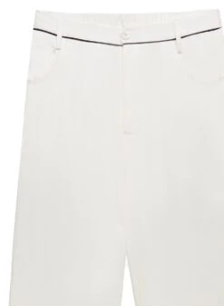 Fleur Du Mal Washable Silk PJ Pant -Fleur du Mal washablepjpantivoryflat2