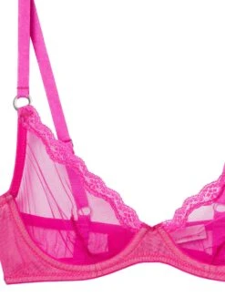 Fleur Du Mal Sheer Tulle Demi Bra -Fleur du Mal wildpinkdemiflat2 d73ecac4 1627 45ba 8332 561ddd7cb403